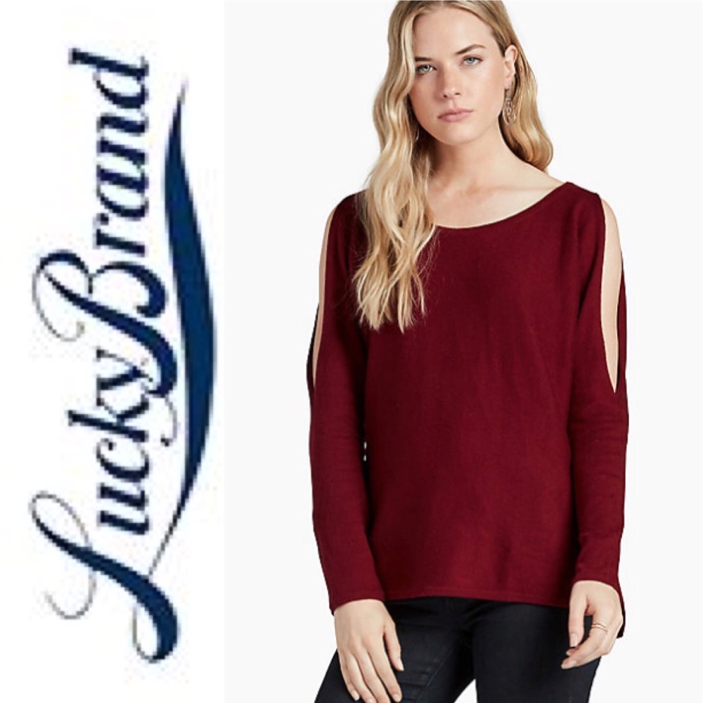 ❤️SALE! Cashmere Dressy Pullover in Burgundy